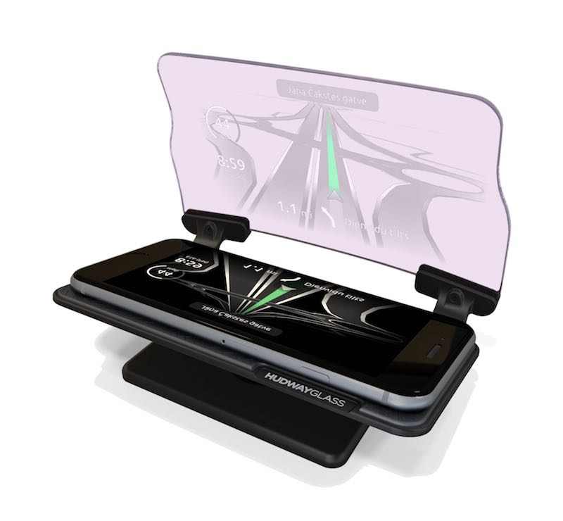 HUDWAY GLASS - Head-up navigation display (HUD) for any car + FREE APPS (Made with Kickstarter)