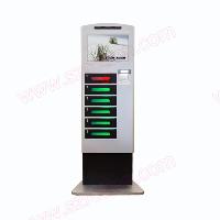 Sell High Safety Self service Windows 7 free standing Mobile charging kiosk with E-lockers, RT-8001