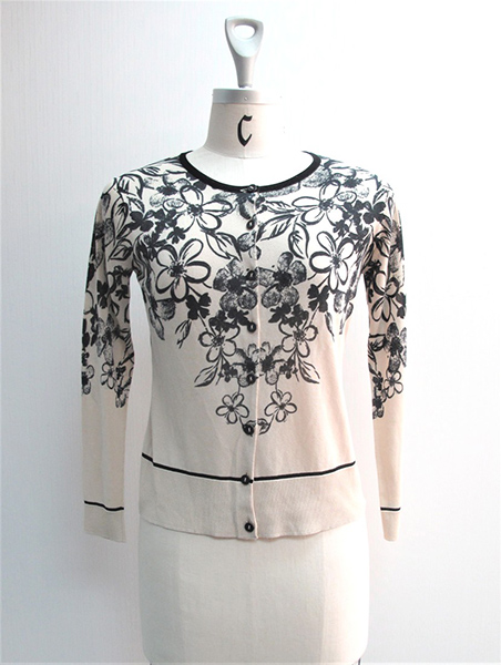 Ladies' Wool/ Cotton Knitted Cardigan