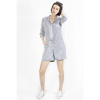 Cotton Striped Jumpsuit