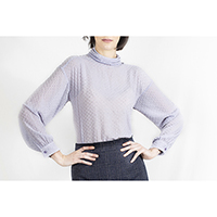 Dotted Chiffon Blouse