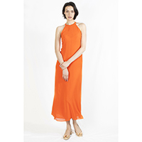 Double Layer Chiffon Maxi Dress