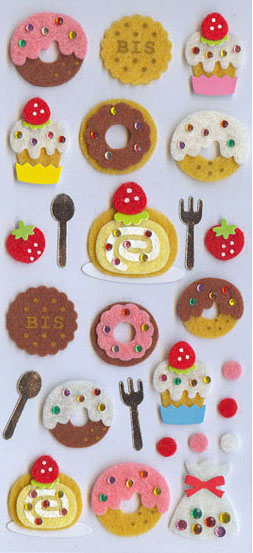 Non-woven felt sticker