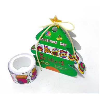 Christmas cartoon design sticker