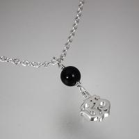 SILVER PENDANT W/OM WORD