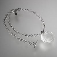 SILVER NECKLACE W/CRYSTAL STONE