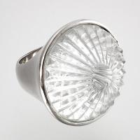 SILVER RING W/CRYSTAL STONE