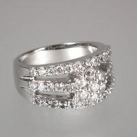 SILVER RING W/CZ STONE