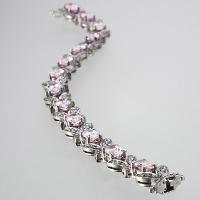 SILVER BRACELET W/CZ STONE