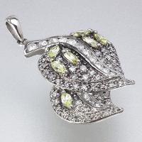 SILVER PENDANT W/CZ STONE