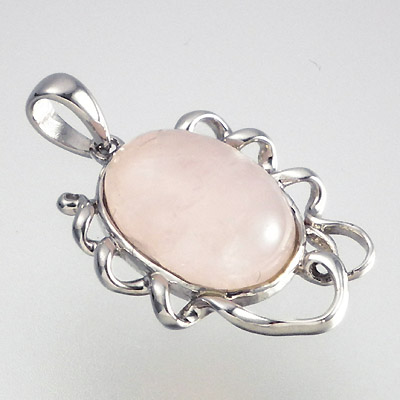 SILVER PENDANT PRECIOUS STONE