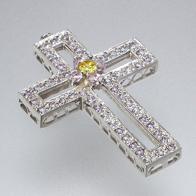 SILVER PENDANT W/CZ STONE