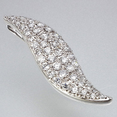 SILVER PENDANT W/CZ STONE