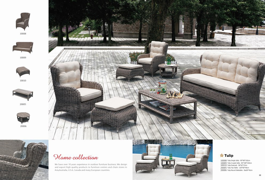 Tulip Rattan Sofa