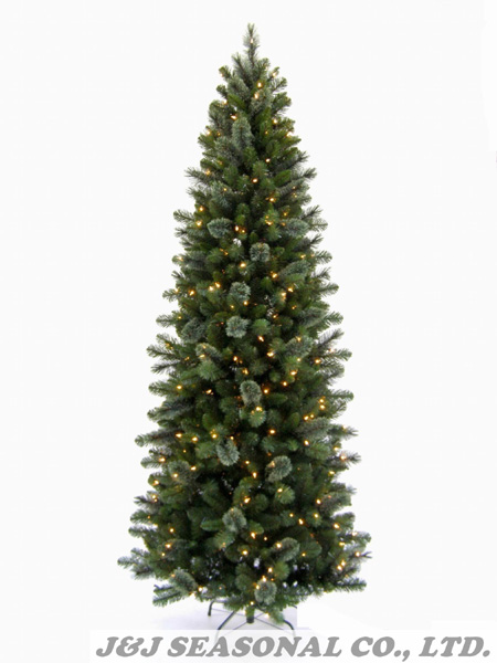 7.5' PVC & BRISTLE Mixed Tree