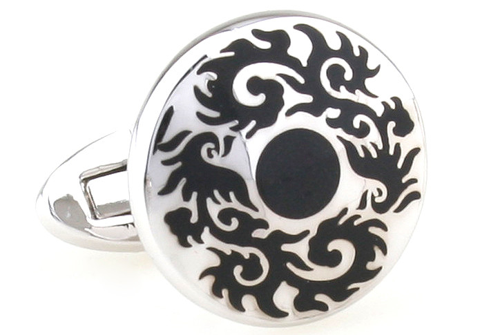 sterling silver cufflinks ,engraved cufflinks,enamel cufflinks,classis cufflinks