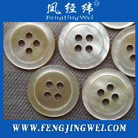 24l 4-hole With Edge White Mop Shell Button