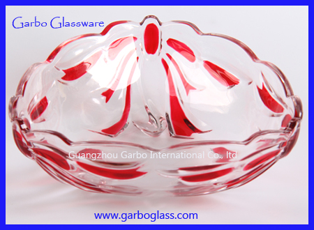 Glass Plate, Glass Fruit Plate, Glass Bowl, Glassware, Tableware