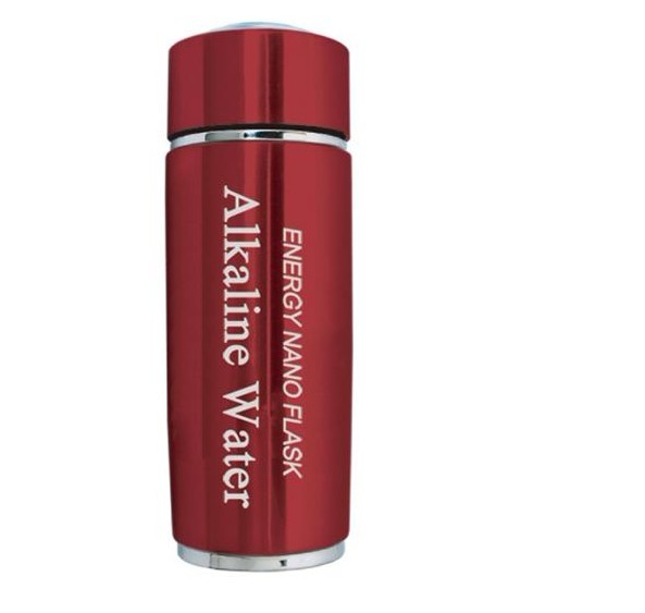 Alkaline Energy Flask Ionizer Water Bottle Ion pH Booster Cup W Case NEW