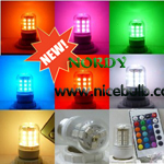 Remote Control Dimmable RGB E27 Led corn bulb