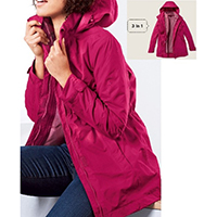 Ladies' Functional Outdoor Jacket, 3 in 1