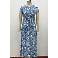 Women's Crew Neck A-line Dress