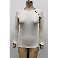 Women's Button-trim Knit Top