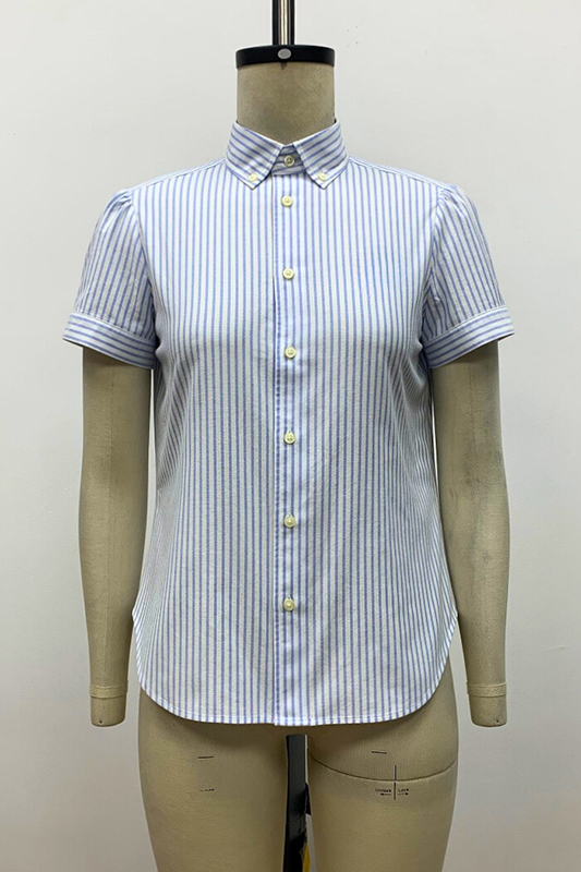 Women's Striped Cotton Slim Fit Shirt