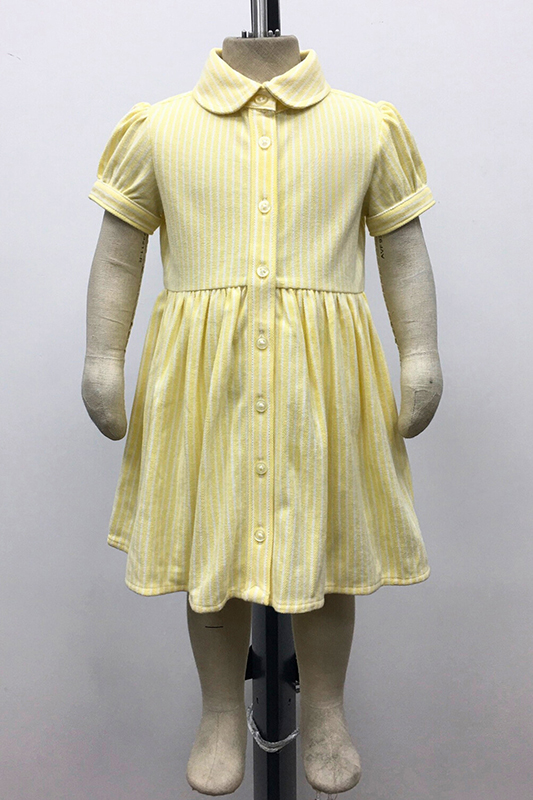 Infant Striped Knit Oxford Shirtdress & Bloomer