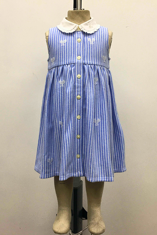 Infant Tennis-embroidered Mesh Dress & Bloomer