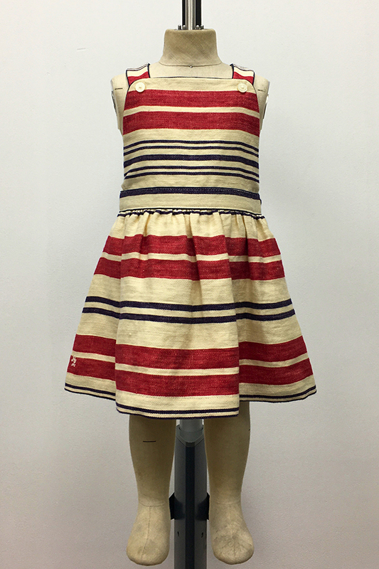 Infant Striped Linen Dress and Bloomer