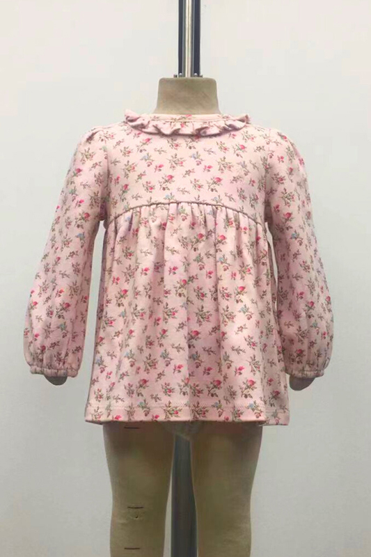 Girl's Floral Cotton Dress