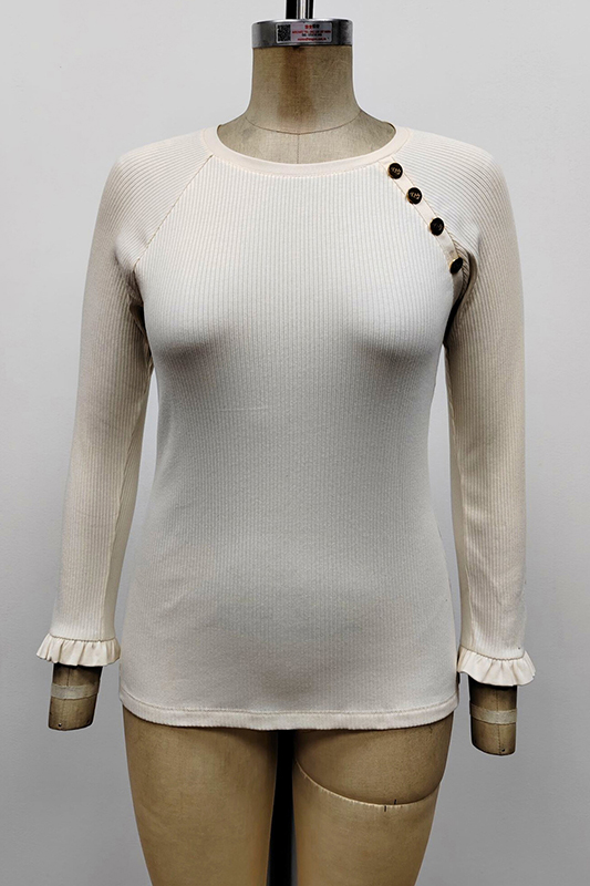 Women's Button-trim Knit Top