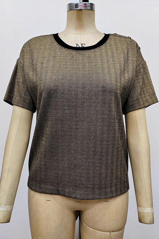 Women's Jacquard-knit Top