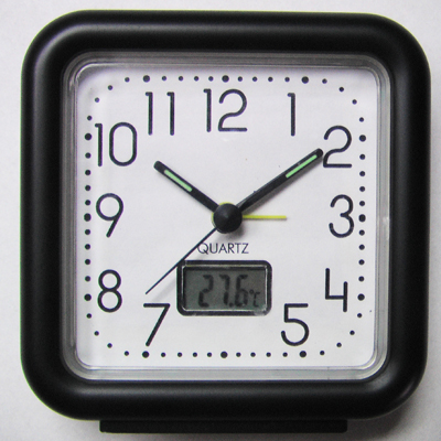 4 inches Alarm Clock With Thermometer