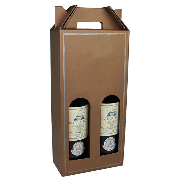 Custom Corrugated Wine Bottle Boxes With Window