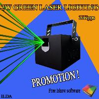 2015 New Style Good Quality 2W Green Color Indoor Laser Lighting Laser Stage Lights