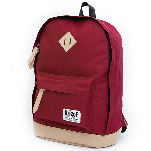 School Backpack in Burgundy