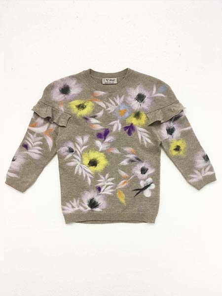 Floral Embroidered Sweater