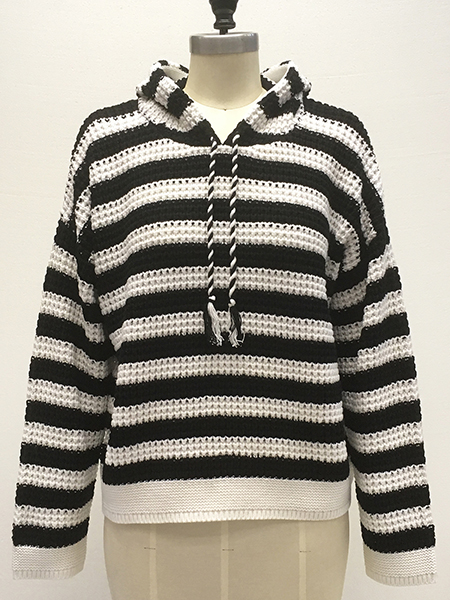 Hooded Stripe Sweater