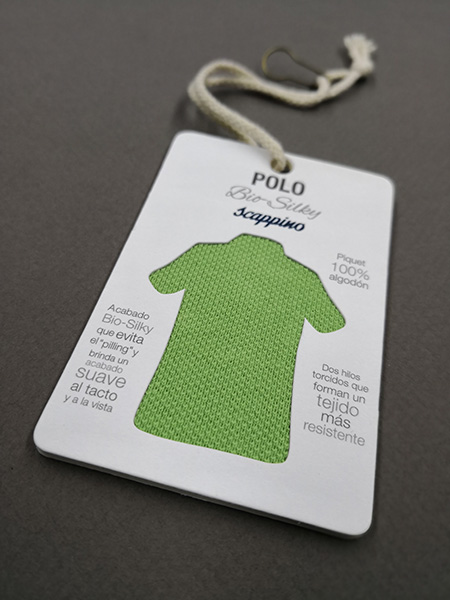 Hangtag (Lamination, Fabric Attached, Safety Pin)
