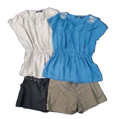 Ladies' blouse & short