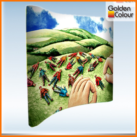 custom advertising pop up stand