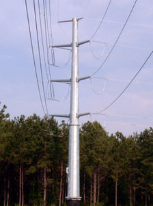 Power Transmission Line Monopole Tower