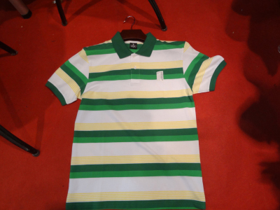 Yarn Stripe Polo Shirt