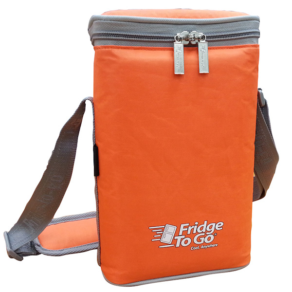 Flora Print Portable Shoulder Cooler Ice Bag With Foil Laminated Insulation 8oz*2