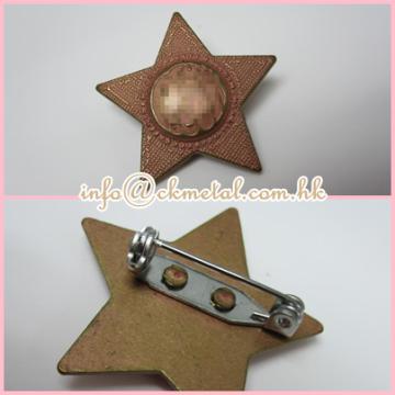 Star Shape Pin Badges
