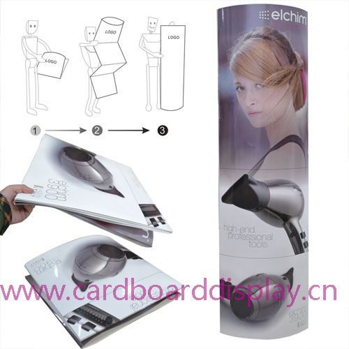 foldable cardboard totem display standee for advertising