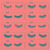 Sell Wholesale Own Brand 3D Siberian Mink Eyelashes Premium Mink Eyelashes, P01-p10