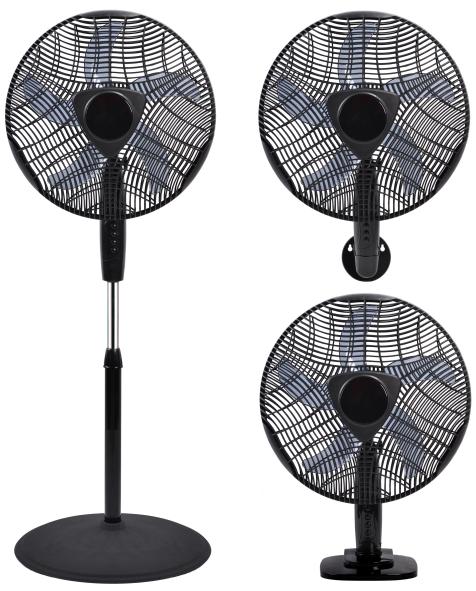 16 inches Fan 3 In 1 (stand, Desk & Wall) Crsf-16bi (3 In 1)